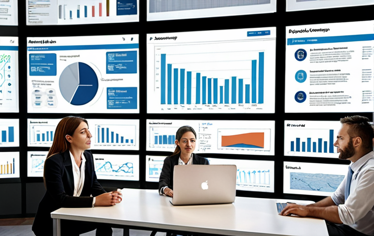 **

Prompt: A brightly lit office space with people collaborating around a large digital screen displaying data charts and workflow diagrams. The atmosphere should be modern, emphasizing technology and teamwork in a public administration setting. Add subtle Italian architectural elements in the background to indicate the location.

**