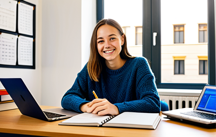 공무원 시험과 병행 가능한 일자리 - The Organized Student-Worker**

"A young, professional-looking student sits at a bright desk, surrou...