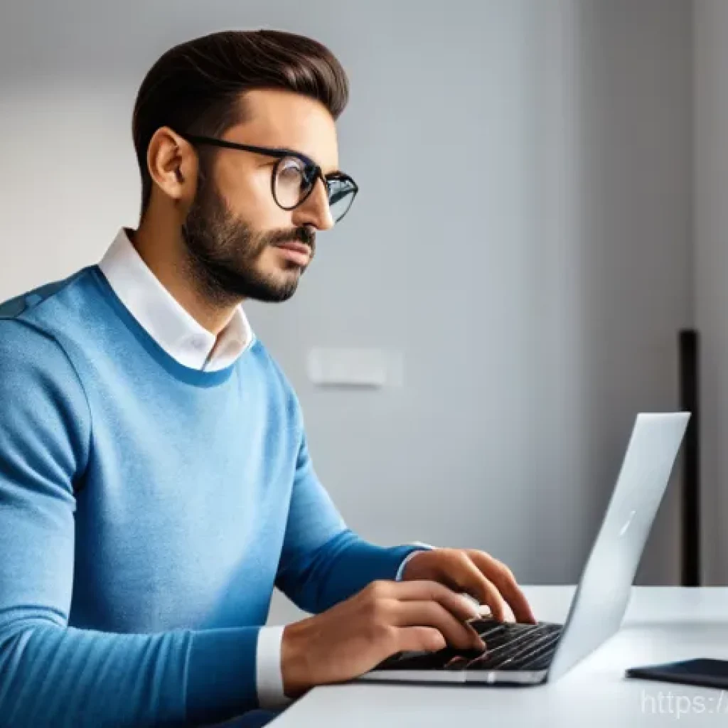 공무원 시험의 최신 동향 파악하기 - **Digital Public Competition Application:** A young Italian professional, appearing determined and f...