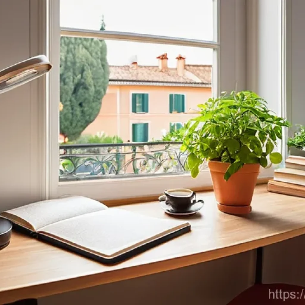 공무원 시험 추천 스터디 카페 - **Prompt 1: "The Focused Home Study Corner"**
    "A bright and tidy study corner within a cozy Ital...