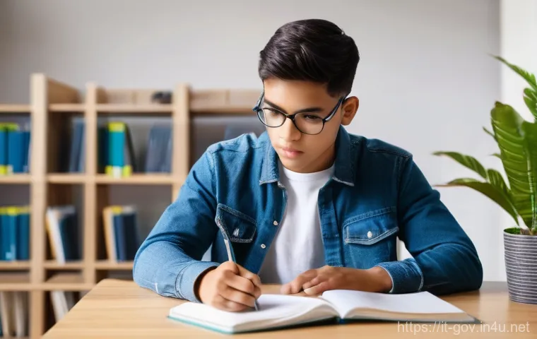 공무원 시험에서 성공할 수 있는 환경 만들기 - **Prompt:** A serene, inviting study corner bathed in warm, soft natural light streaming through a l...