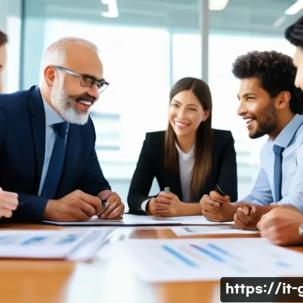 공무원 동기들과의 관계 관리법 - A diverse team of public administration colleagues (including men and women of various ages and ethn...