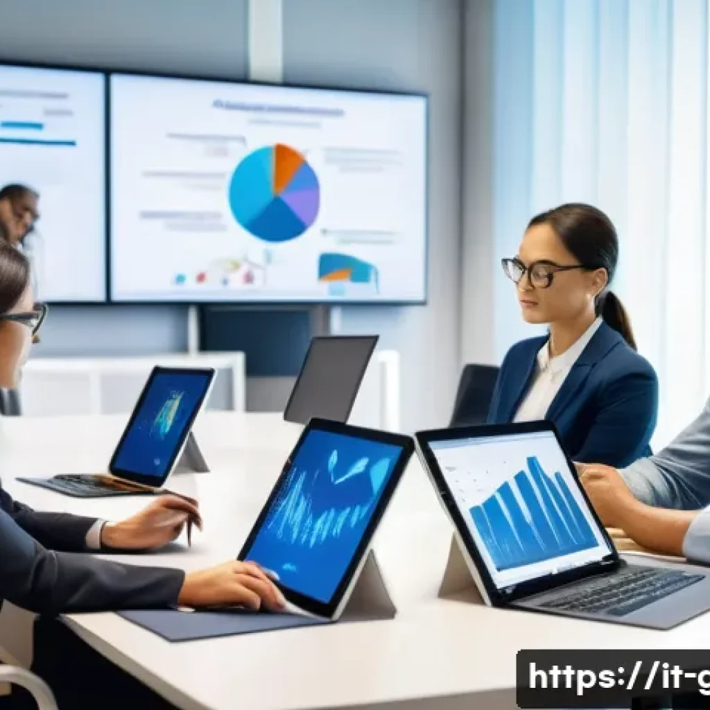 공무원 조직 내 교육 프로그램 추천 - **Prompt:** A diverse group of professional public administration employees, dressed in smart casual...