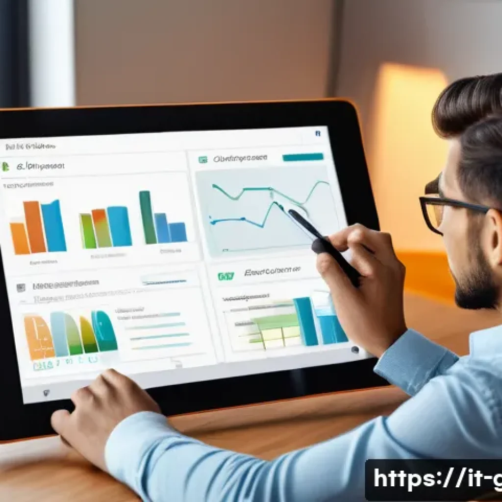 공무원 시험 준비를 위한 최신 학습 도구 - A modern digital study environment featuring a young Italian adult using a sleek tablet displaying a...