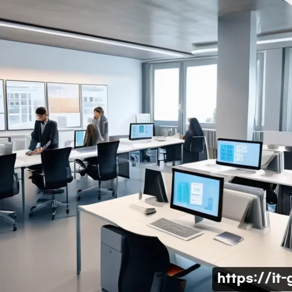 공무원 조직에서의 주요 성공 사례와 교훈 - A modern Italian public administration office scene showcasing diverse employees collaboratively usi...