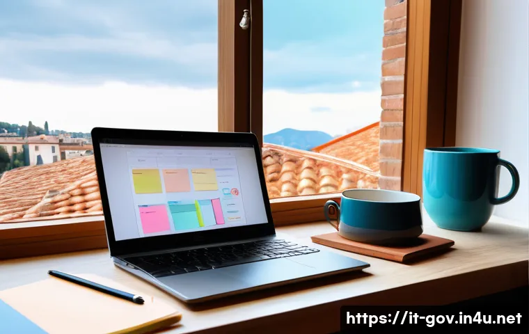 공무원 시험에 도움 되는 앱 추천 - A modern Italian student’s workspace featuring a sleek laptop displaying a digital planner app like ...