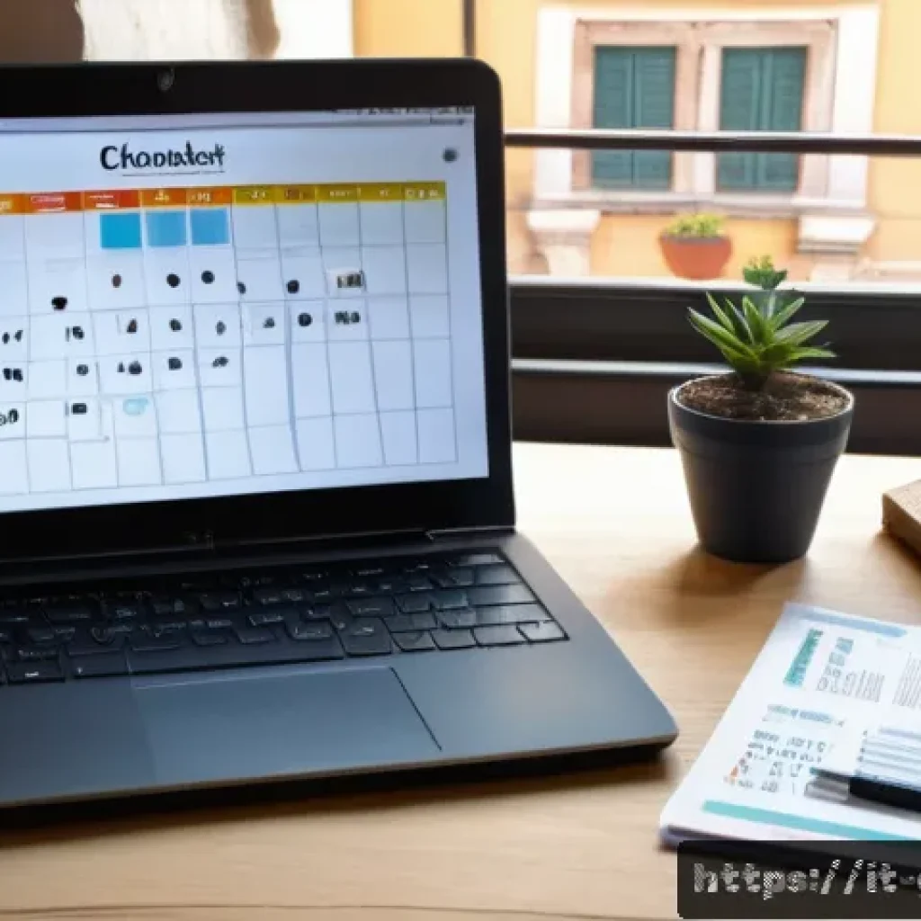 공무원 시험 지원서 작성 팁 - A neat, well-organized Italian home office desk scene with a laptop displaying an online public comp...