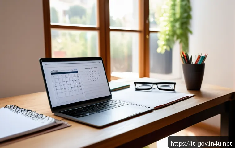 공무원 시험 준비 시 필요한 체크리스트 - A focused young Italian student sitting at a tidy wooden desk in a bright, modern home study room, s...