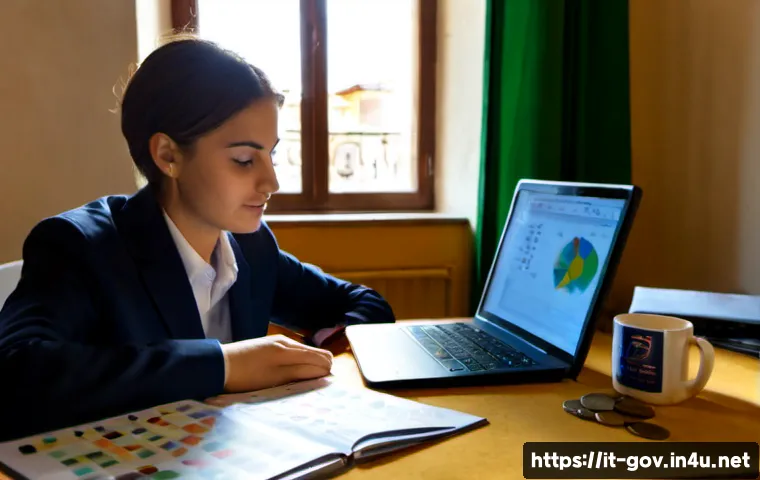 공무원 시험과 관련된 최신 트렌드와 정보 - Photorealistic modern study scene in Italy, a young adult civil service exam candidate preparing at ...