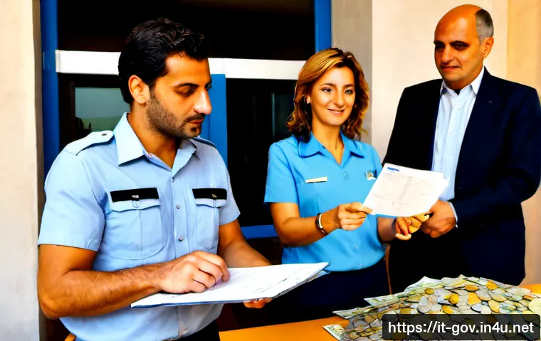 공무원 직렬별 연봉 및 복지 분석 - Photorealistic Italian public administration salary and benefits analysis scene, a diverse group of ...
